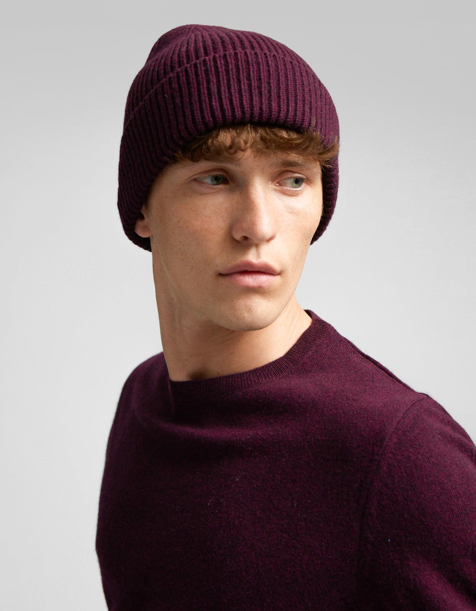 Merino Wool Beanie - Stone Blue Product Image
