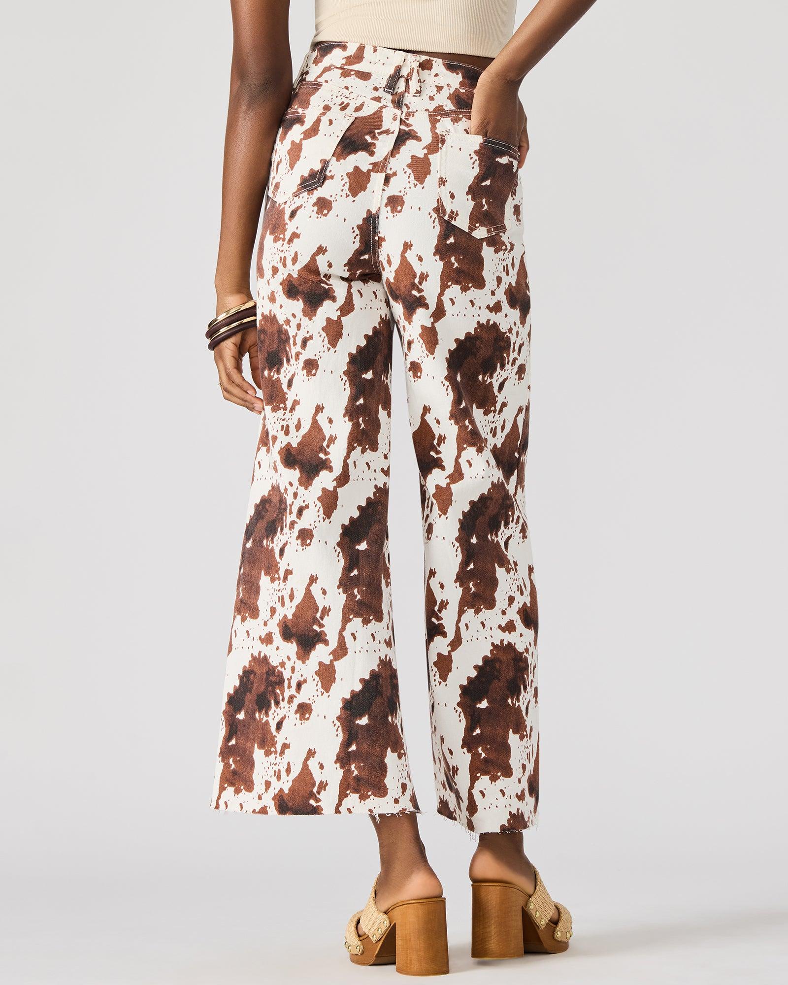 HARLI JEAN BROWN COW PRINT Female Product Image