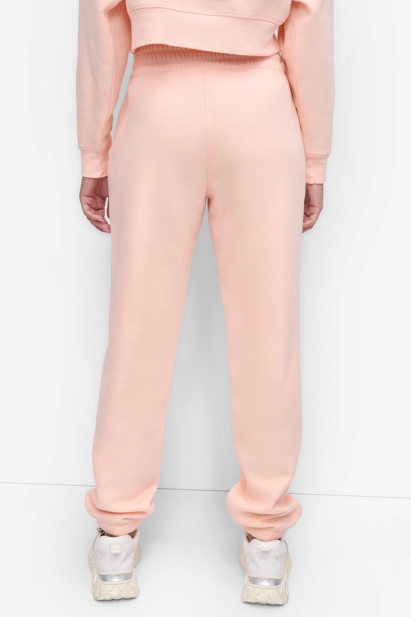 STACKED VELVET PLUSH EMBROIDERY LOGO JOGGER Product Image