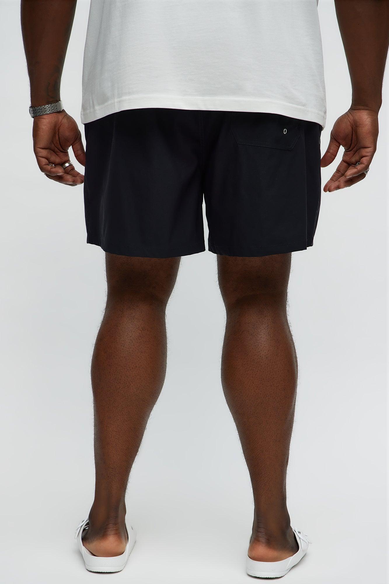 Hype Summer Swim Mid Trunk - Black/combo Product Image