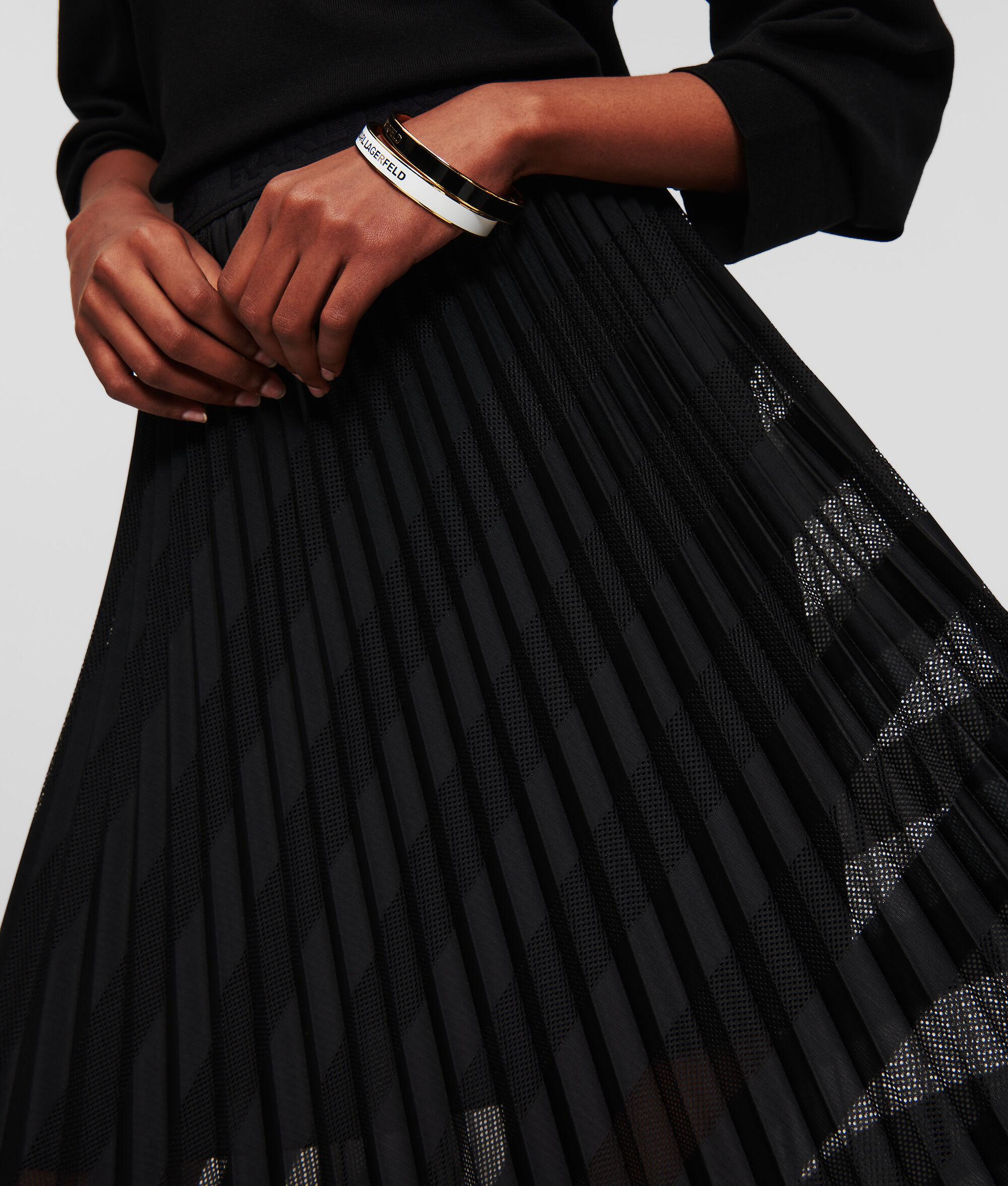 MESH PLEATED SKIRT Product Image