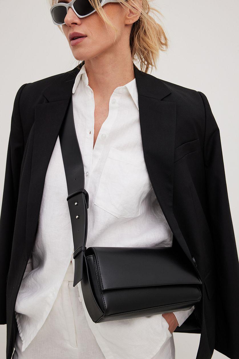 Wide Press Button Crossbody Bag Product Image