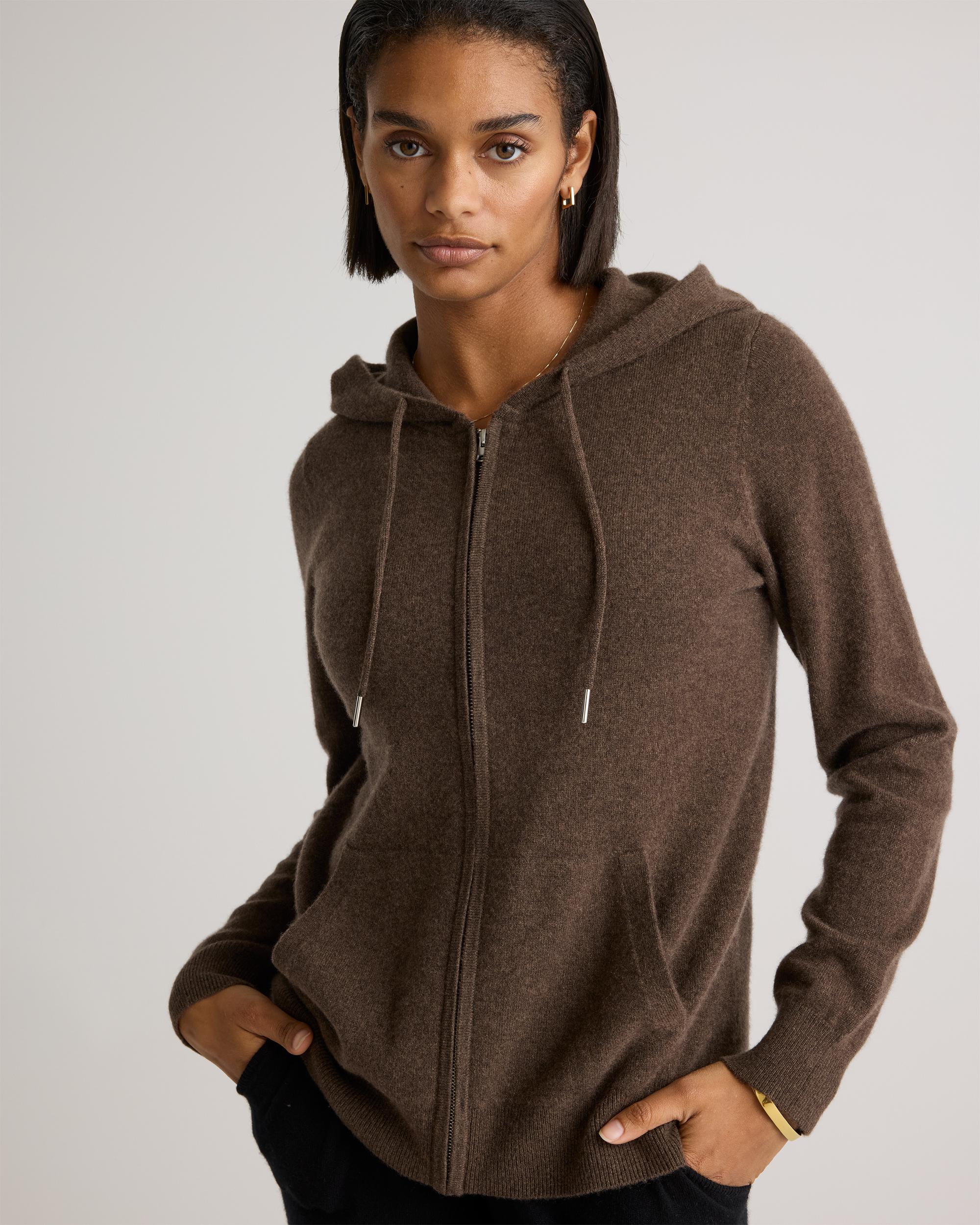 Quince | Women's Mongolian Cashmere Full-Zip Hoodie Product Image