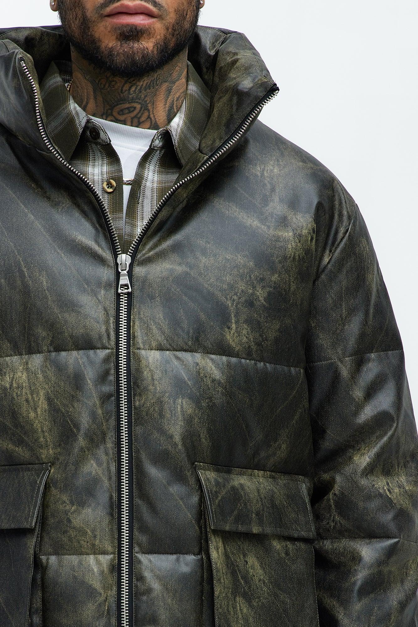 Cyclone Puffer Jacket - Olive Male Product Image