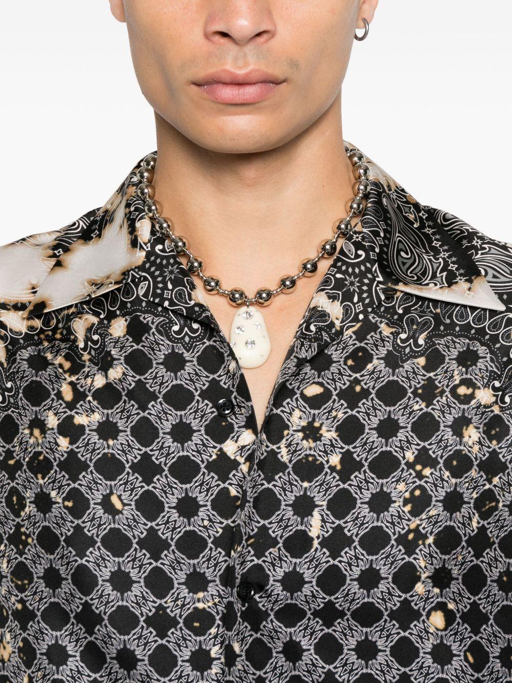 silk bandana-print shirt Product Image
