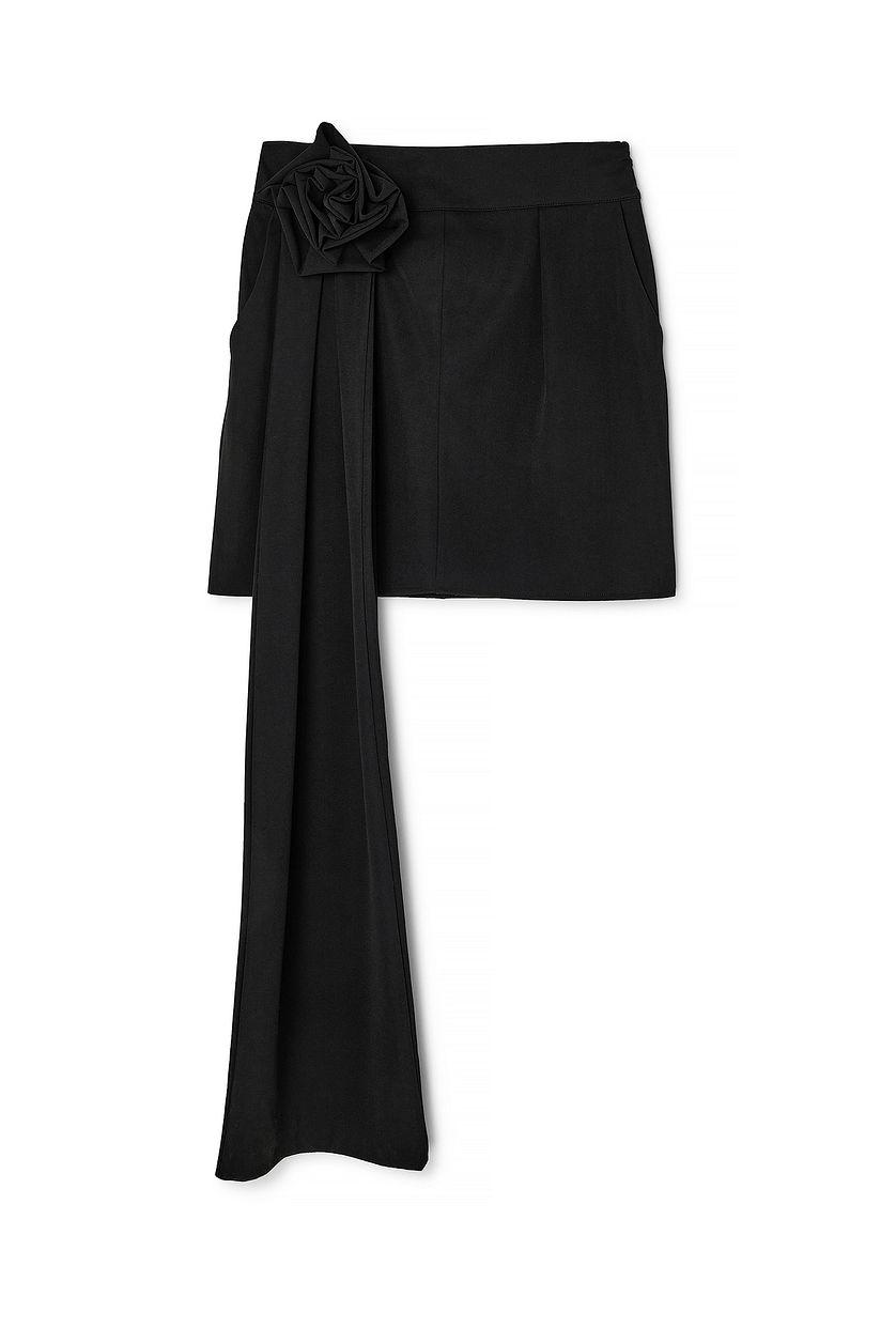 Rose Detail Mini Skirt Product Image