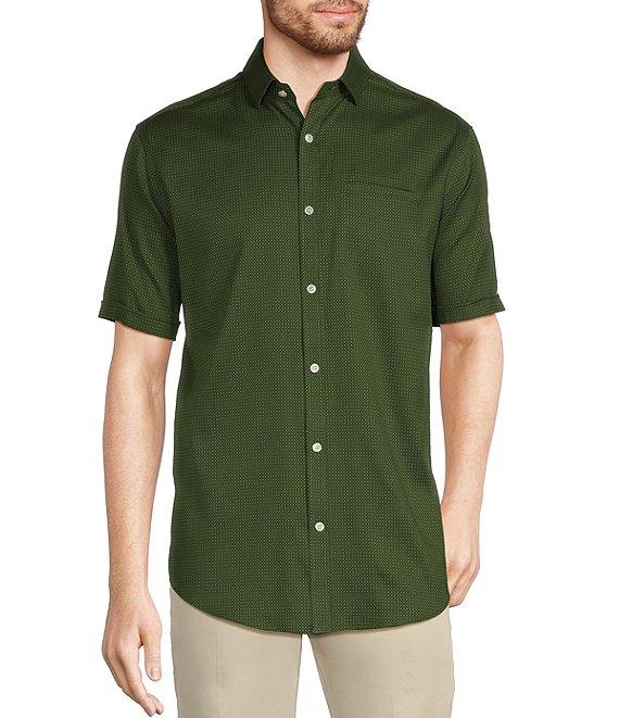 Murano Classic Fit Dobby Dot Short Sleeve Woven Shirt Product Image