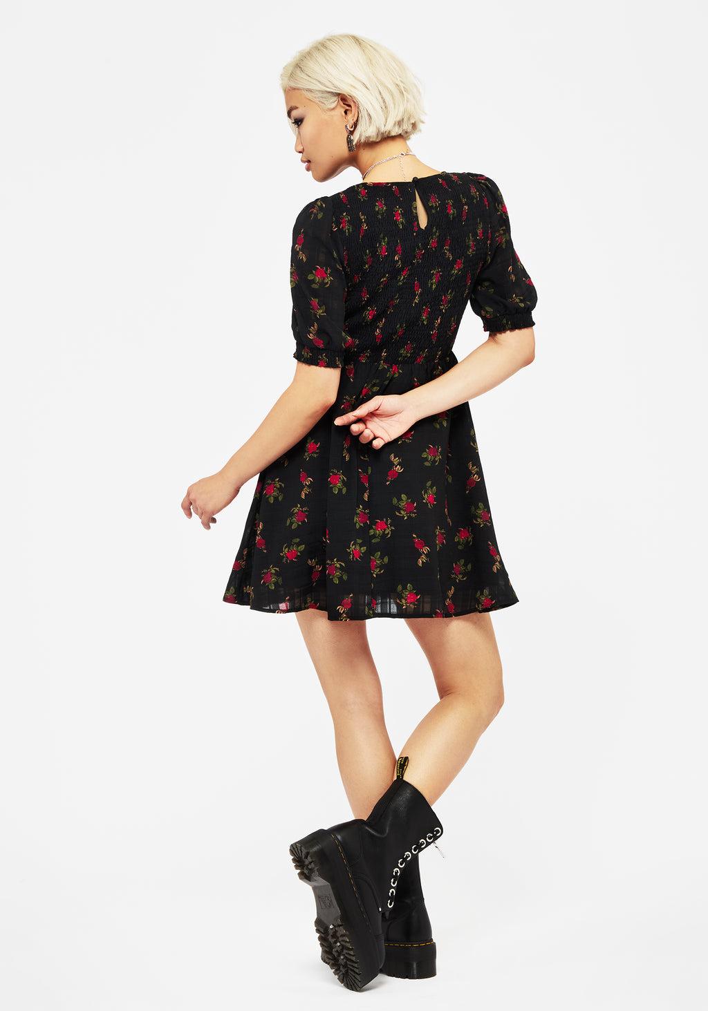 Darcey Floral Print Mini Dress Product Image