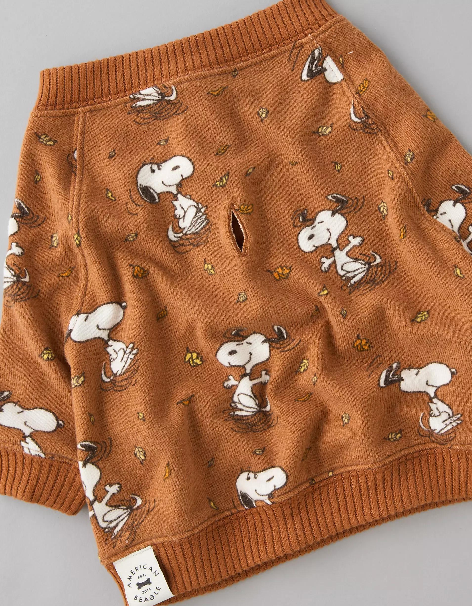 ABO Snoopy Fall Leaves Plush PJ Set Product Image