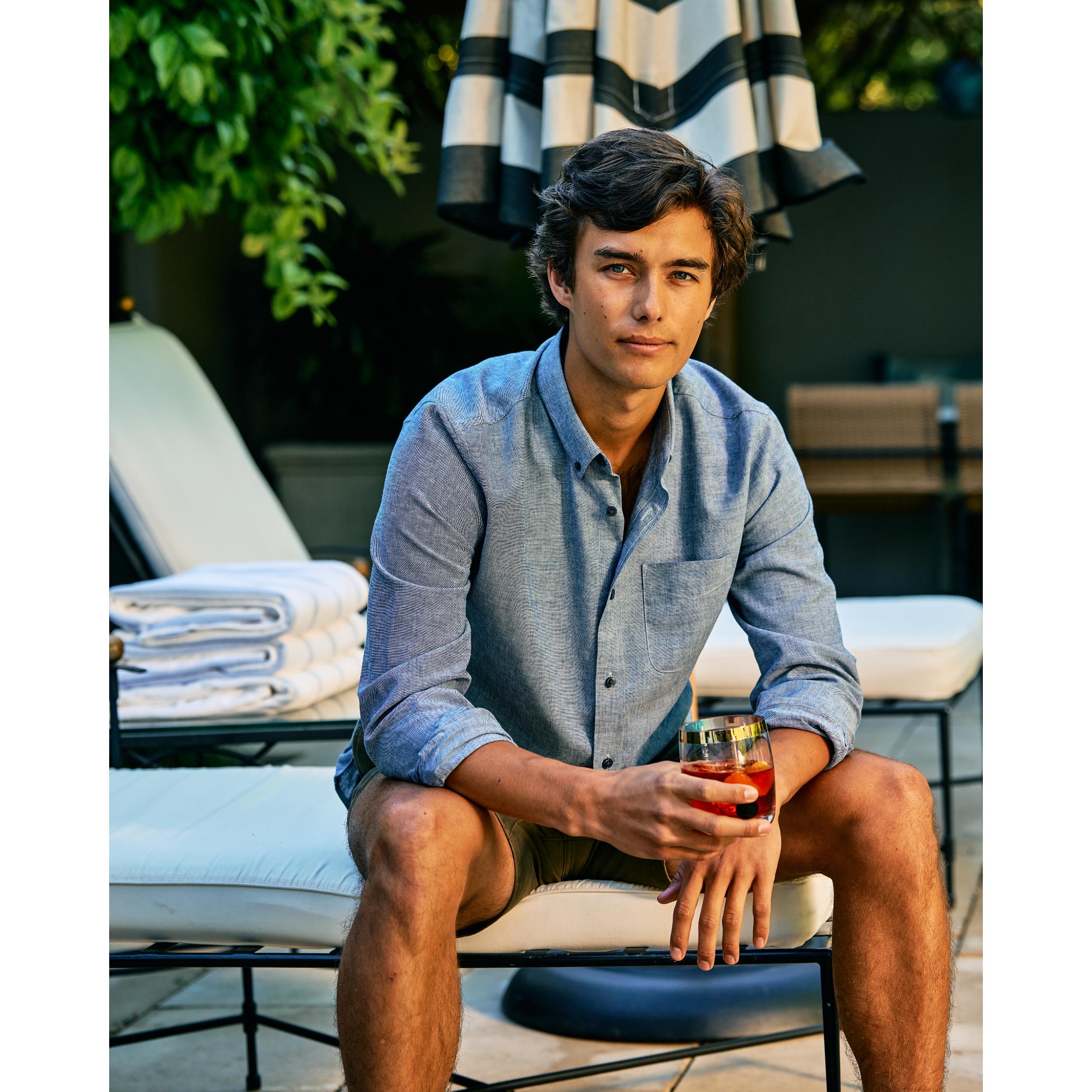 Wrinkle-Free Linen Long Sleeve Shirt Product Image