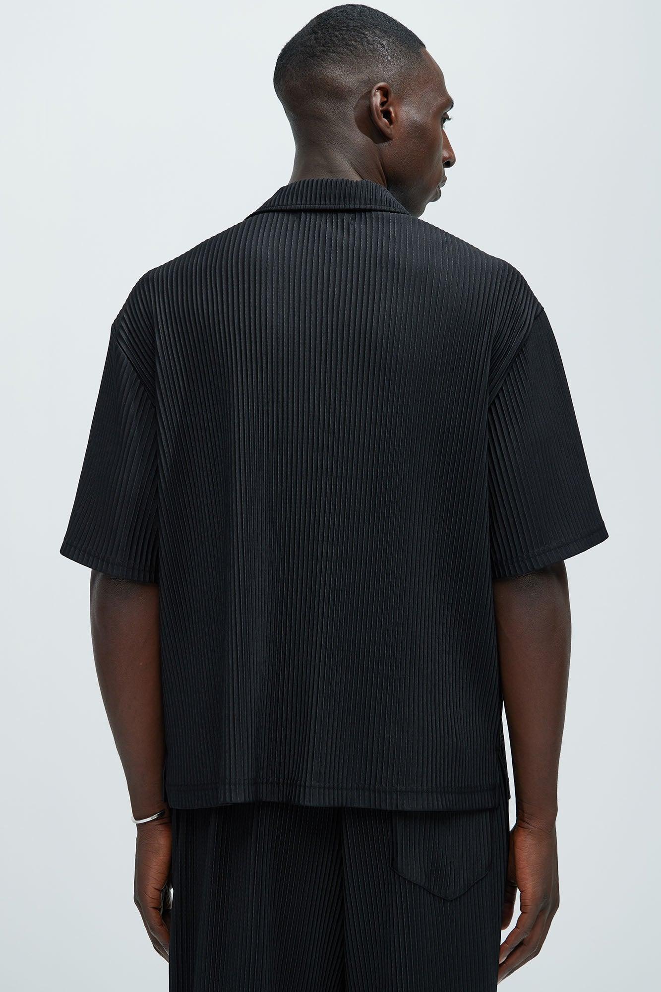 Potential Pleated Shirt - Black Product Image