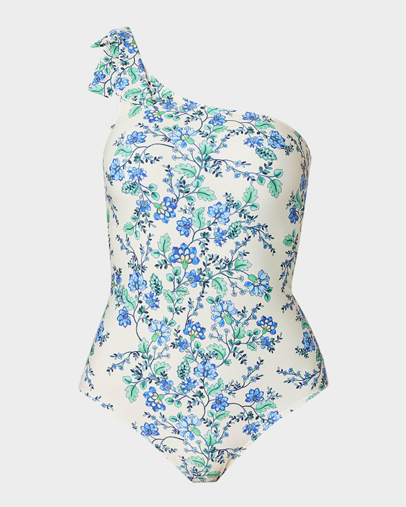 Tie Asymmetric One-Piece Swimsuit Product Image