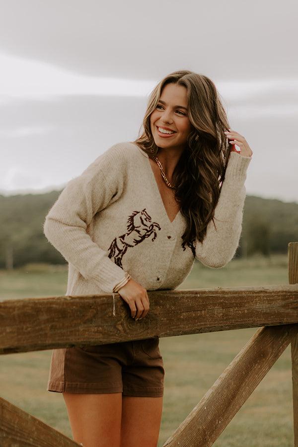 Gallop And Grace Embroidered Cardigan Product Image