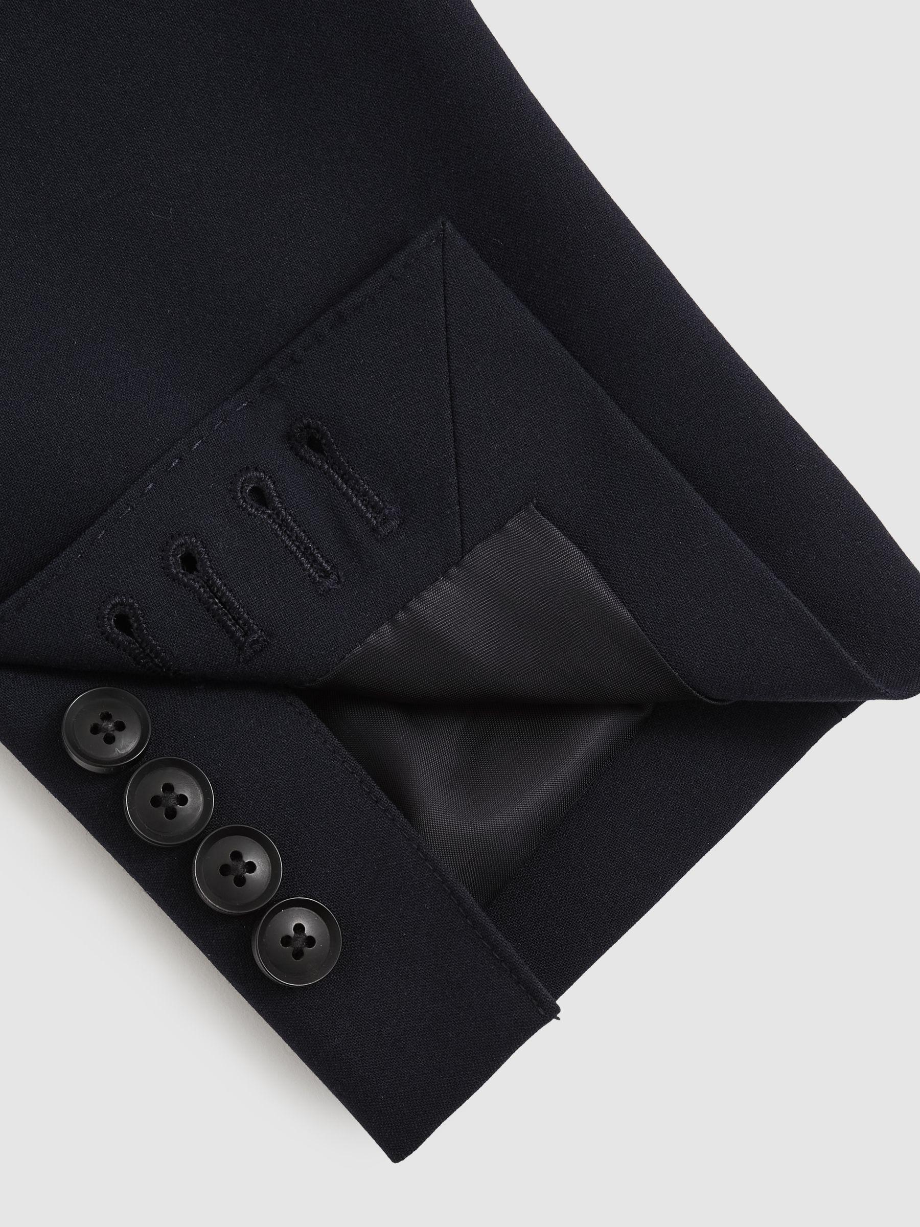 Single-Breasted Stretch Suit Blazer Slim-Fit in Stone Product Image