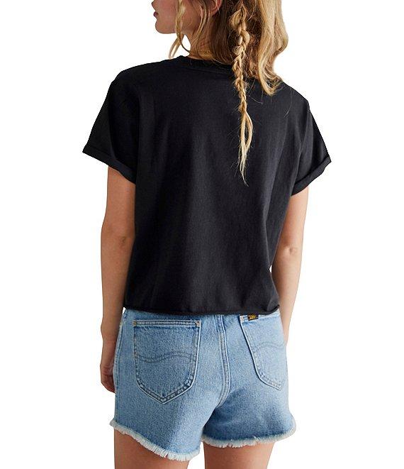 Free People The Perfect Tee Crew Neck Short Sleeve Cropped Tee Product Image