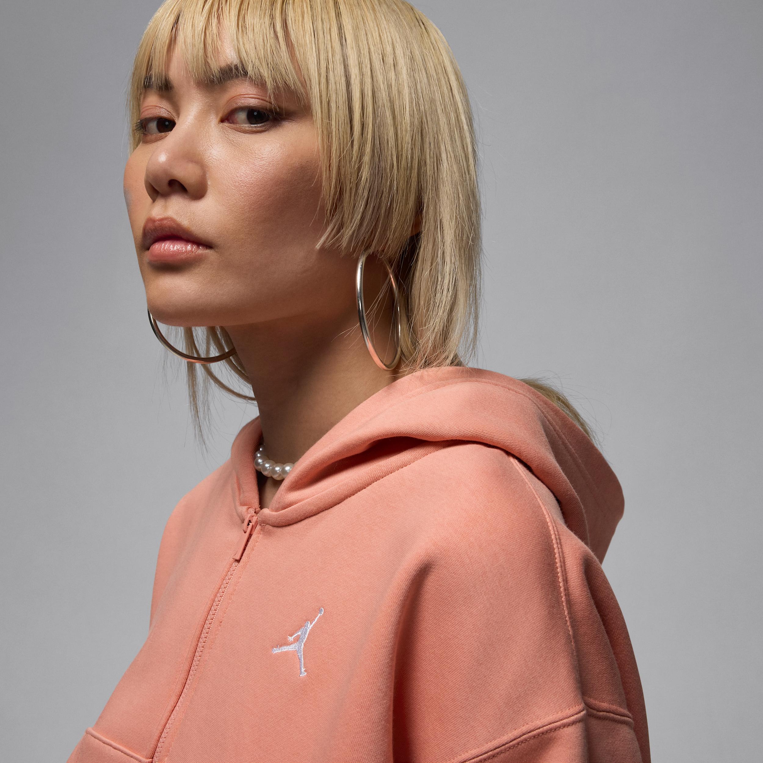 Women's Jordan Brooklyn Fleece Cropped Full-Zip Hoodie Product Image