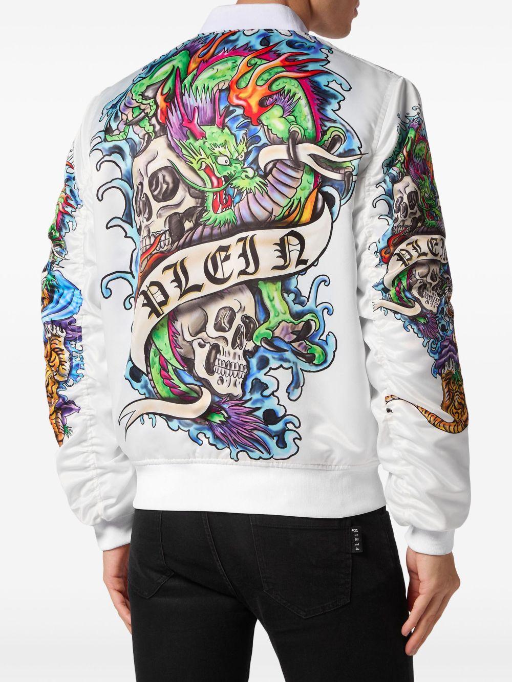 tattoo-print bomber jacket  Product Image