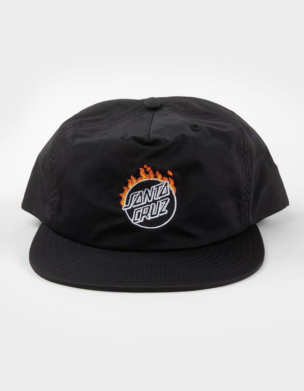 SANTA CRUZ Minimal Burnt Opus Dot Snapback Hat - BLACK Product Image