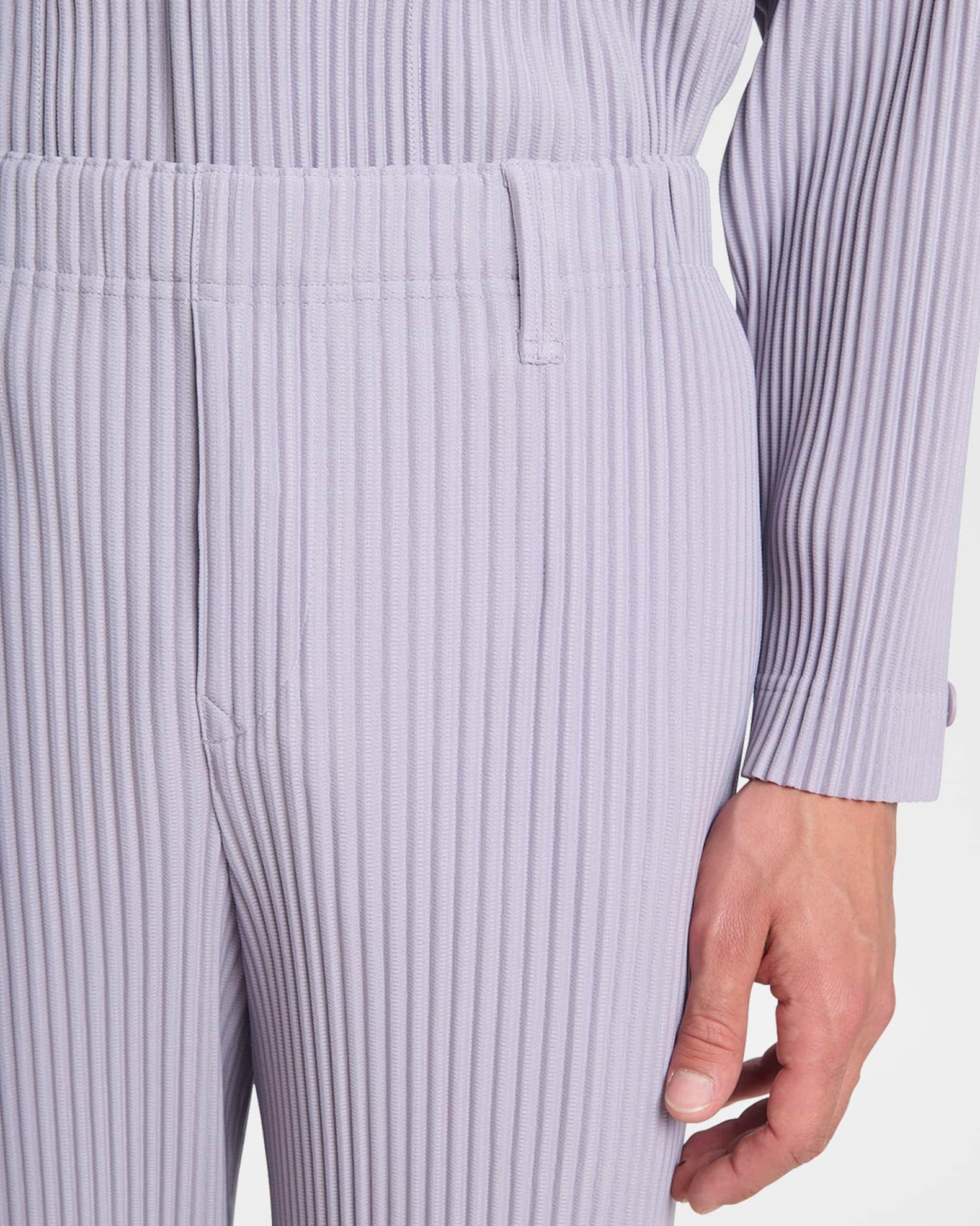 Men's Tailored Pleats Straight-Leg Pants Product Image
