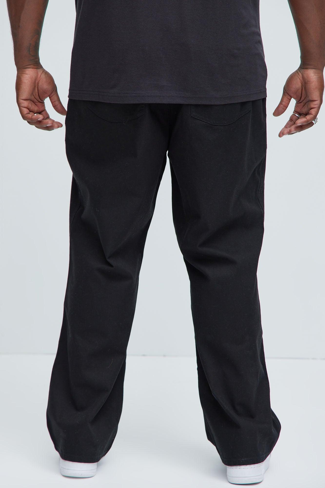 Berry Fatigue Straight Pants - Black Product Image
