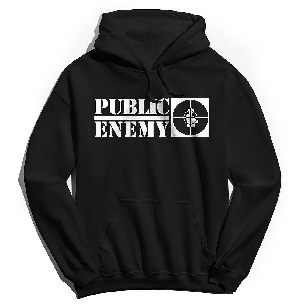 Men's Public Enemy Long Logos Hoodie, Adult Unisex,  Product Image