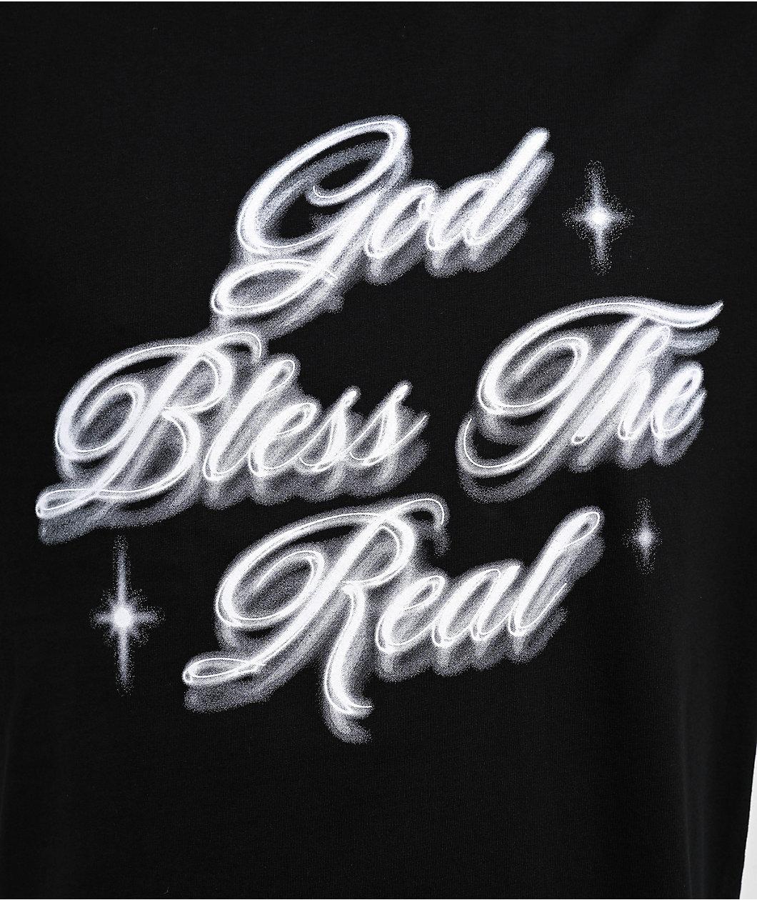 Hasta Muerte God Bless The Real Black T-Shirt Product Image