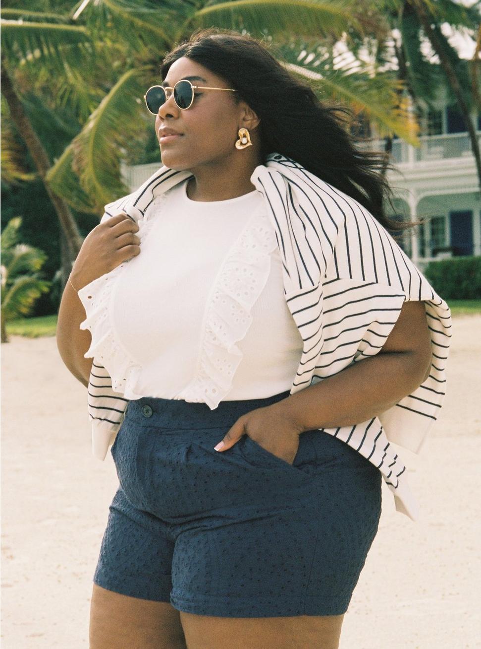 Belle Isle Eyelet Ruffle Tank Product Image