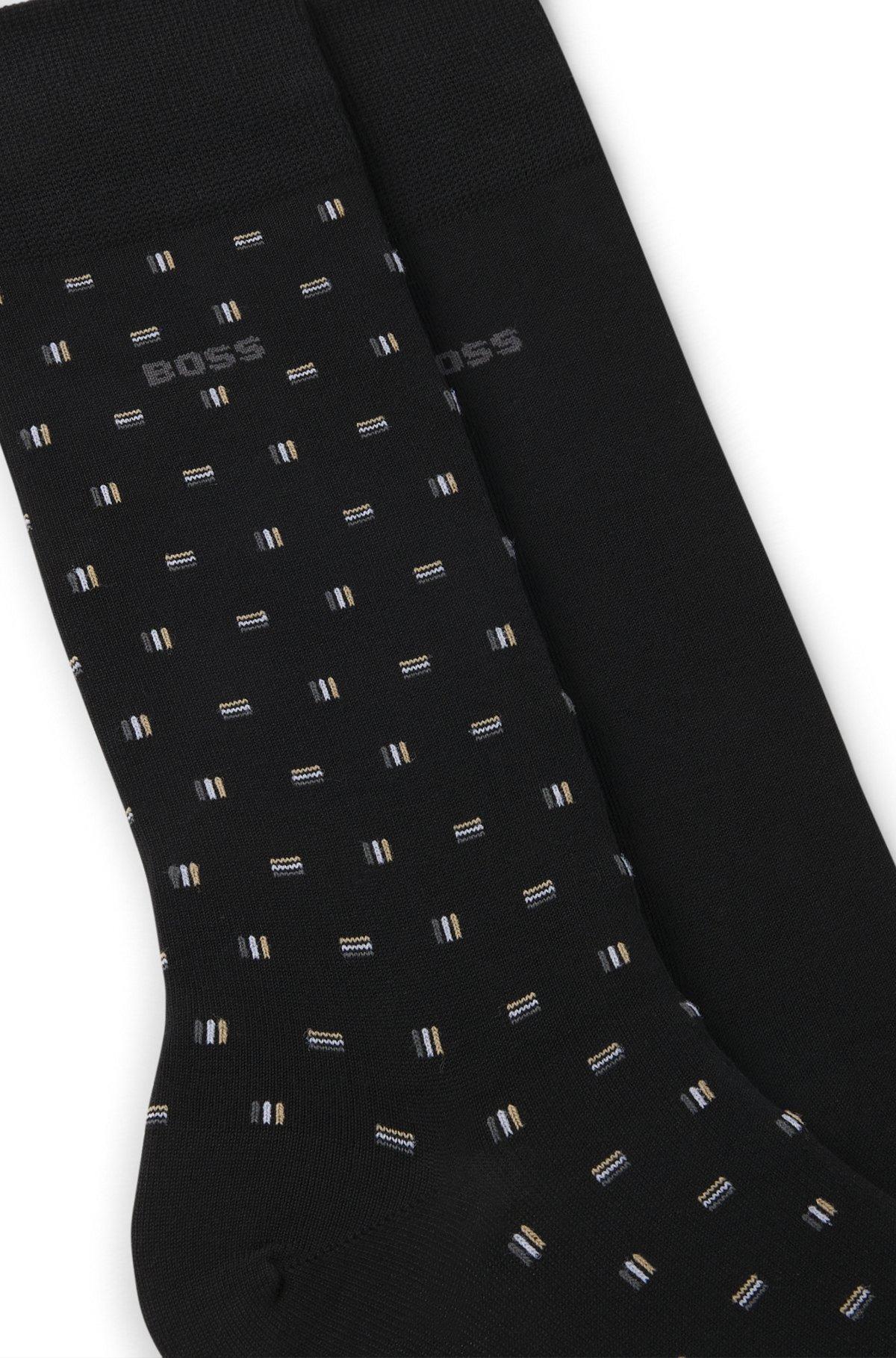 Two-pack of regular-length socks in a cotton blend Product Image