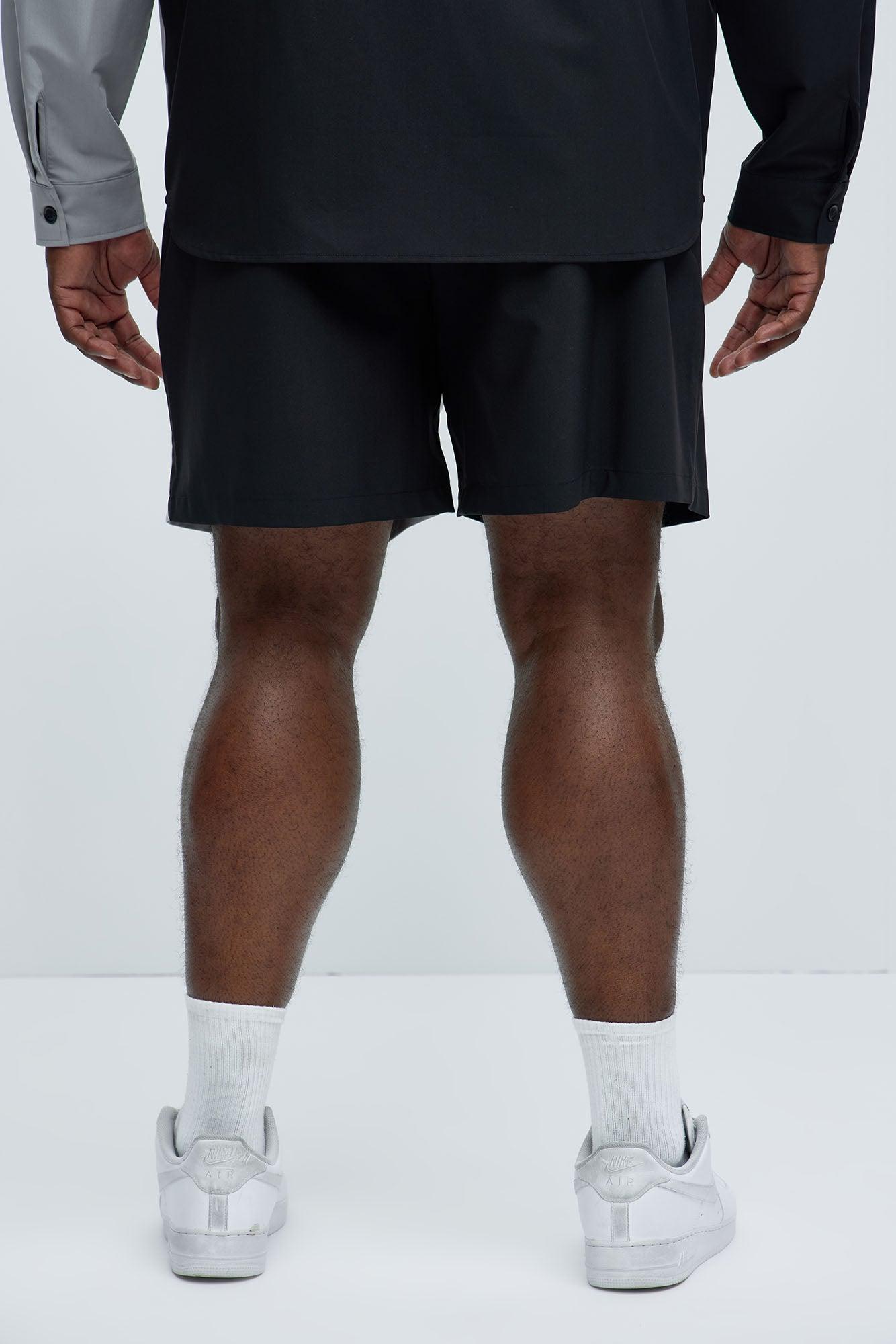 Colorblock Casual Short - Black/combo Product Image