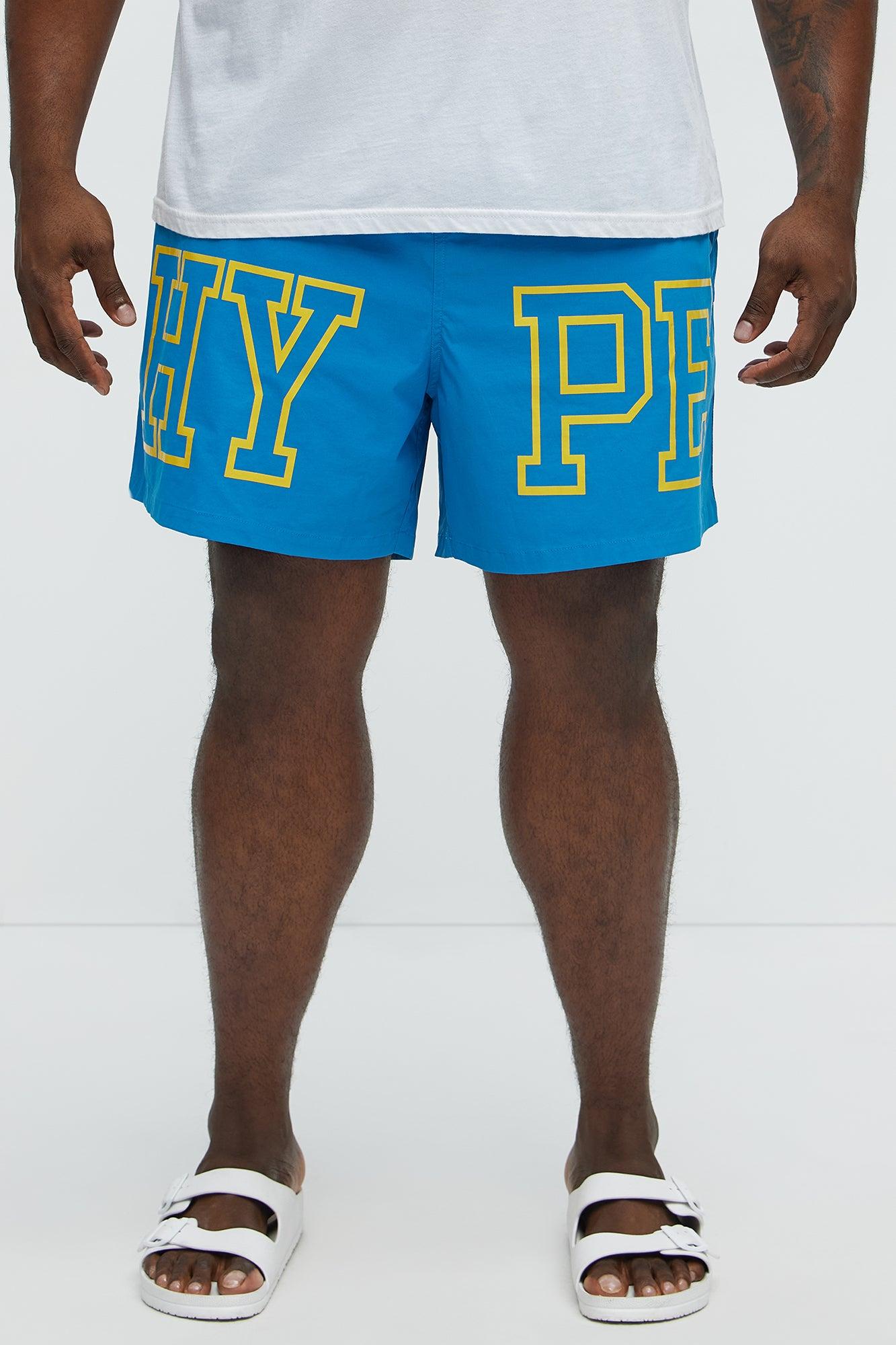 Hype Summer Swim Mid Trunk - Blue/combo Male Product Image
