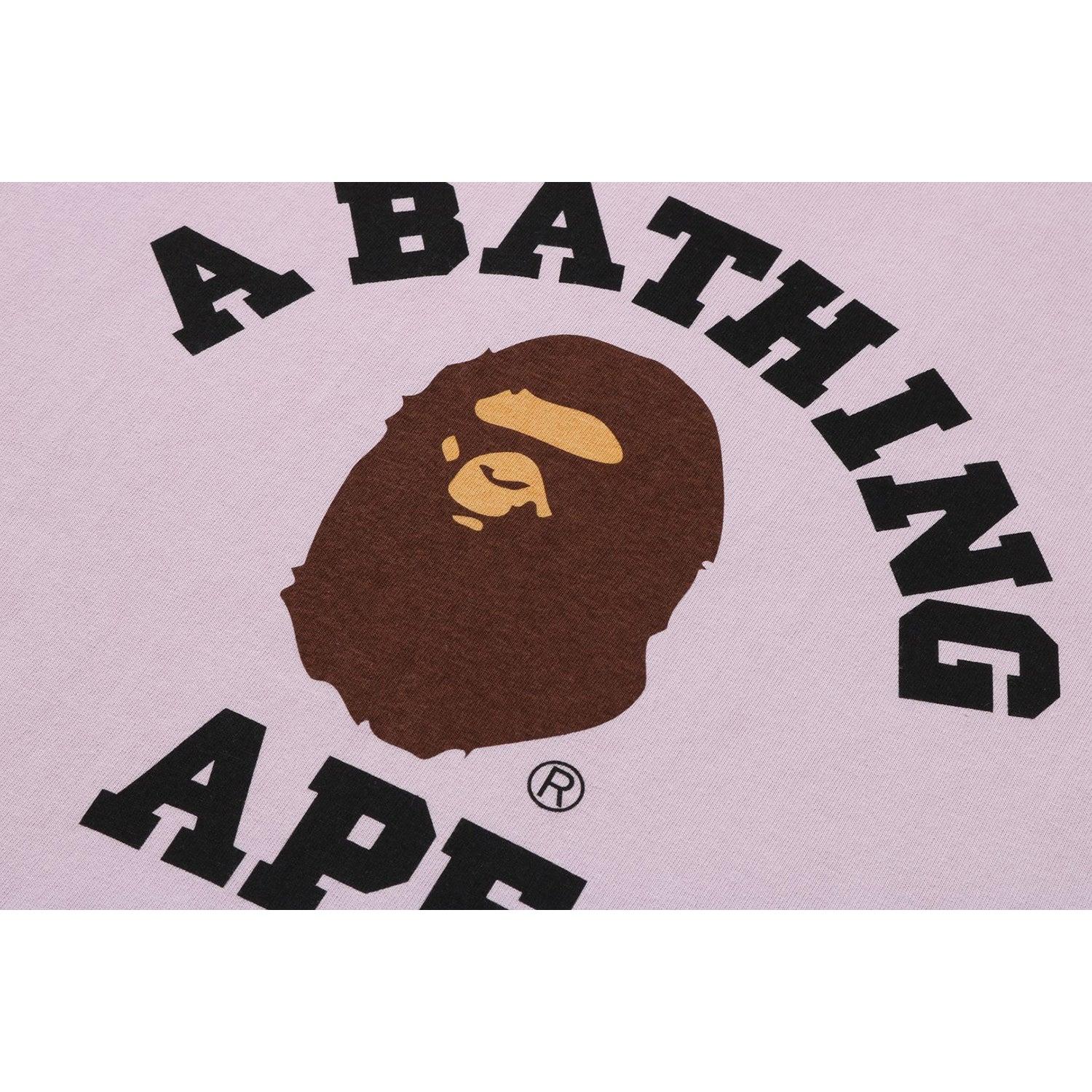 BAPE MENS PIGMENT COLLEGE T-SHIRT Male Product Image