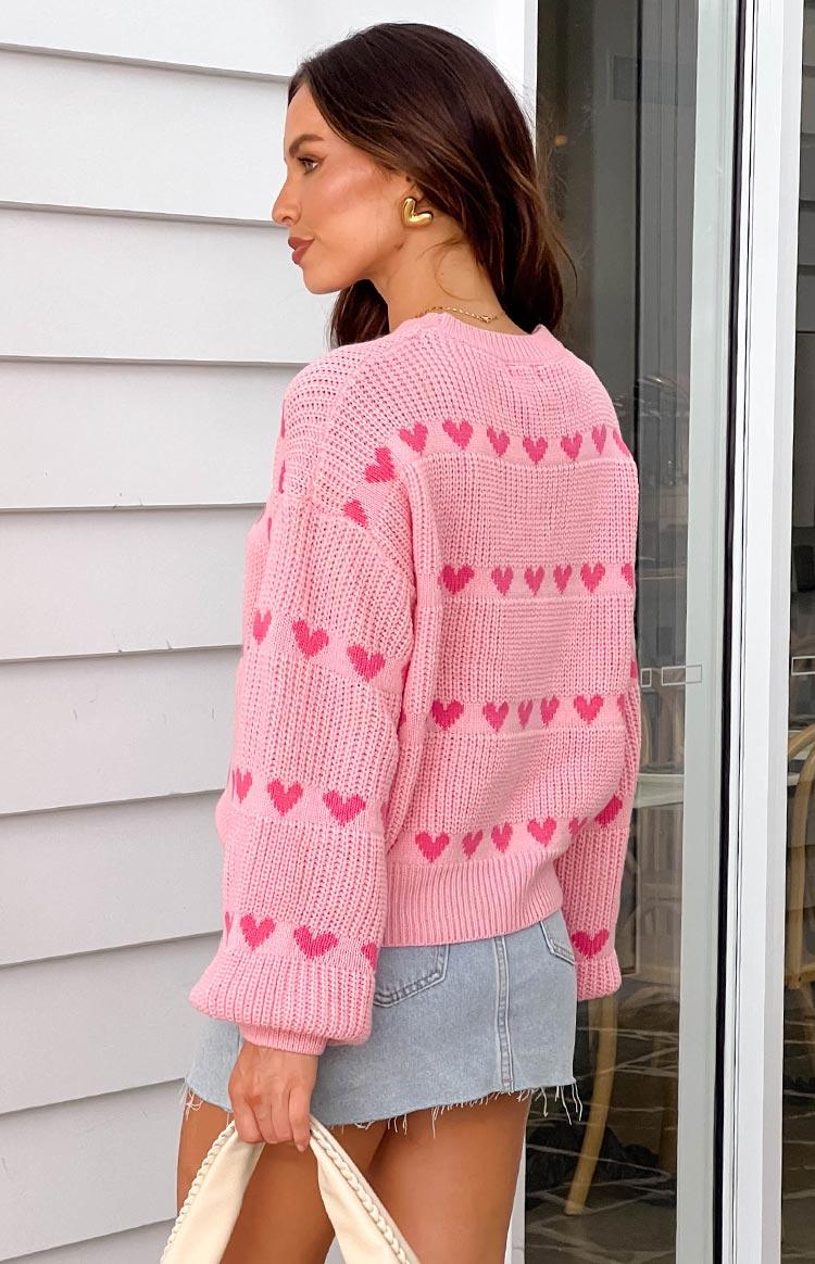 Lovey Pink Heart Stripe Jumper Baby Product Image