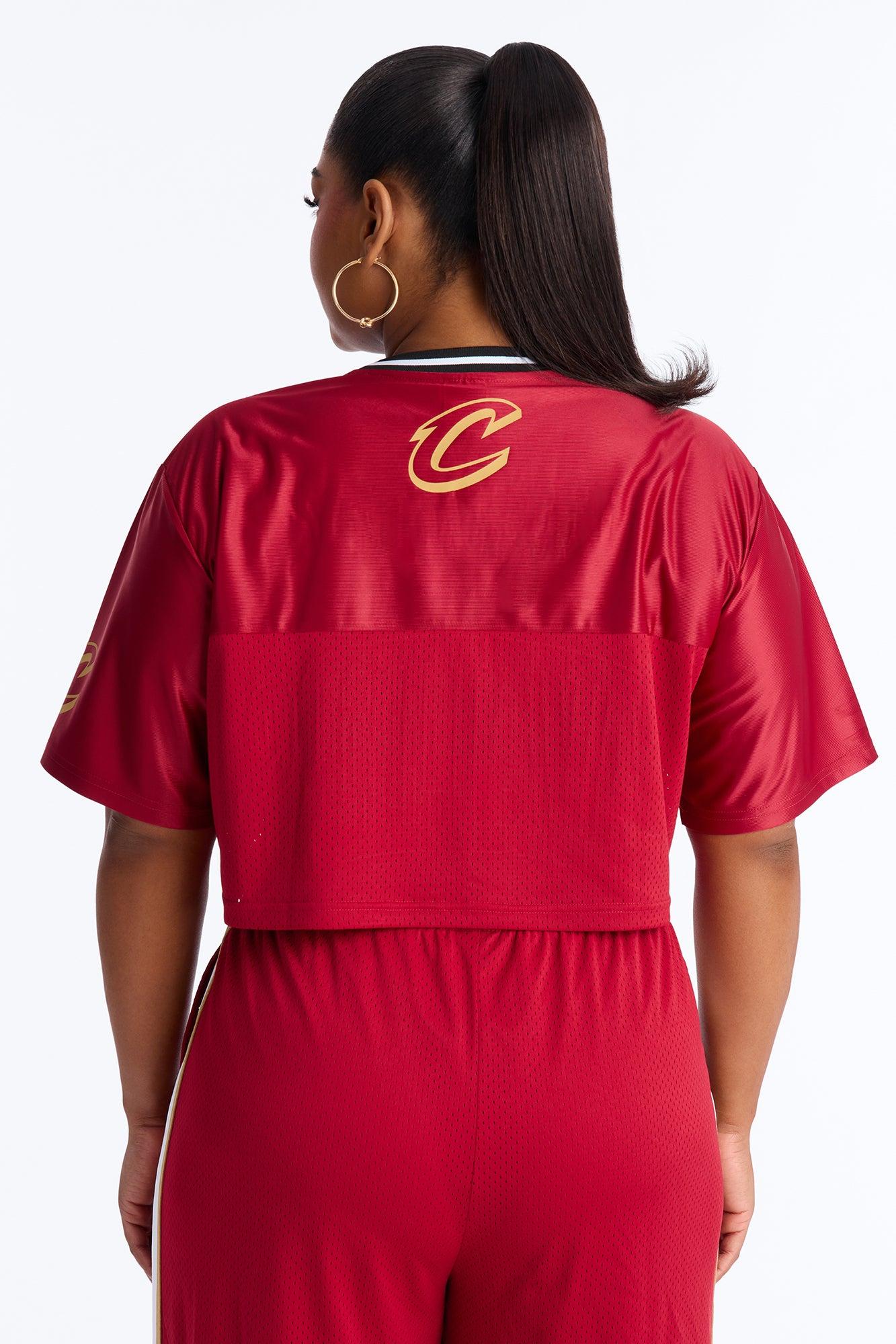NBA Cleveland Cavaliers Cropped Tee - Wine Female Product Image