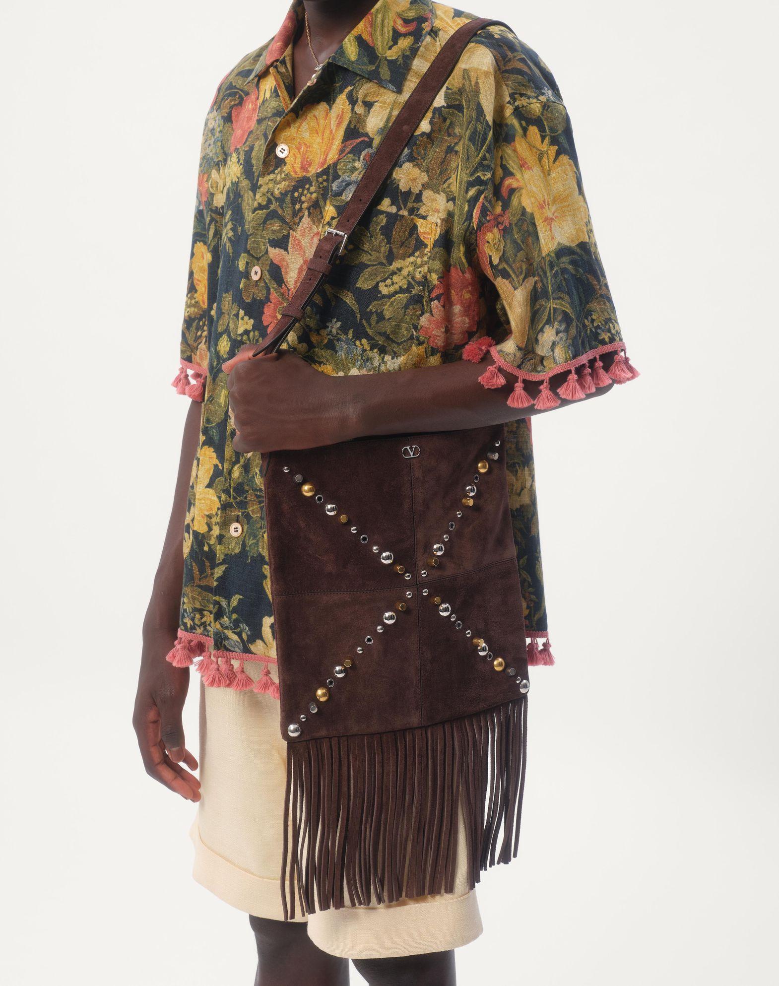 Linen Bowling Shirt With Apres L'Hiver Print Product Image