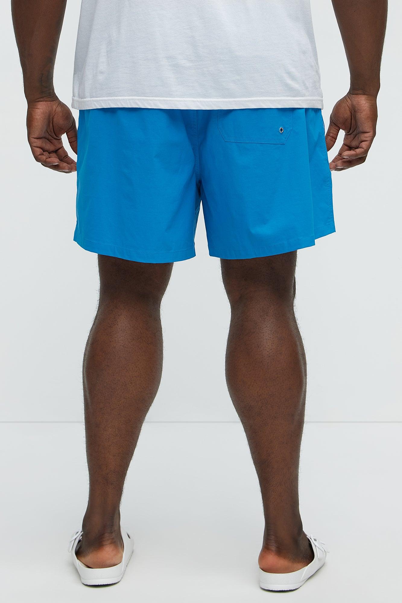 Hype Summer Swim Mid Trunk - Blue/combo Male Product Image