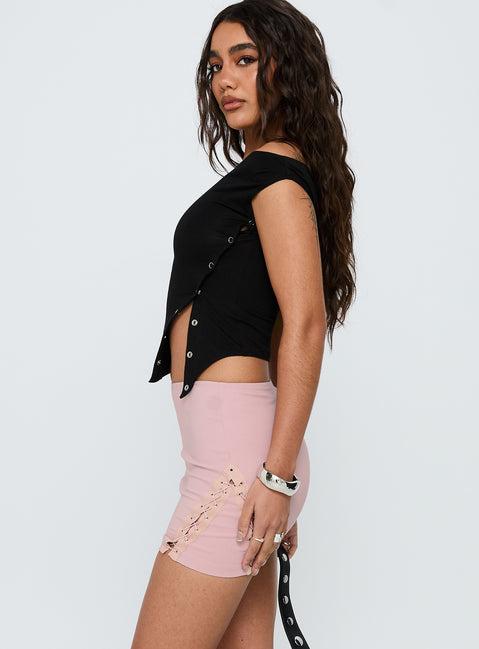 Dupont Mini Skirt Blush Pink Product Image