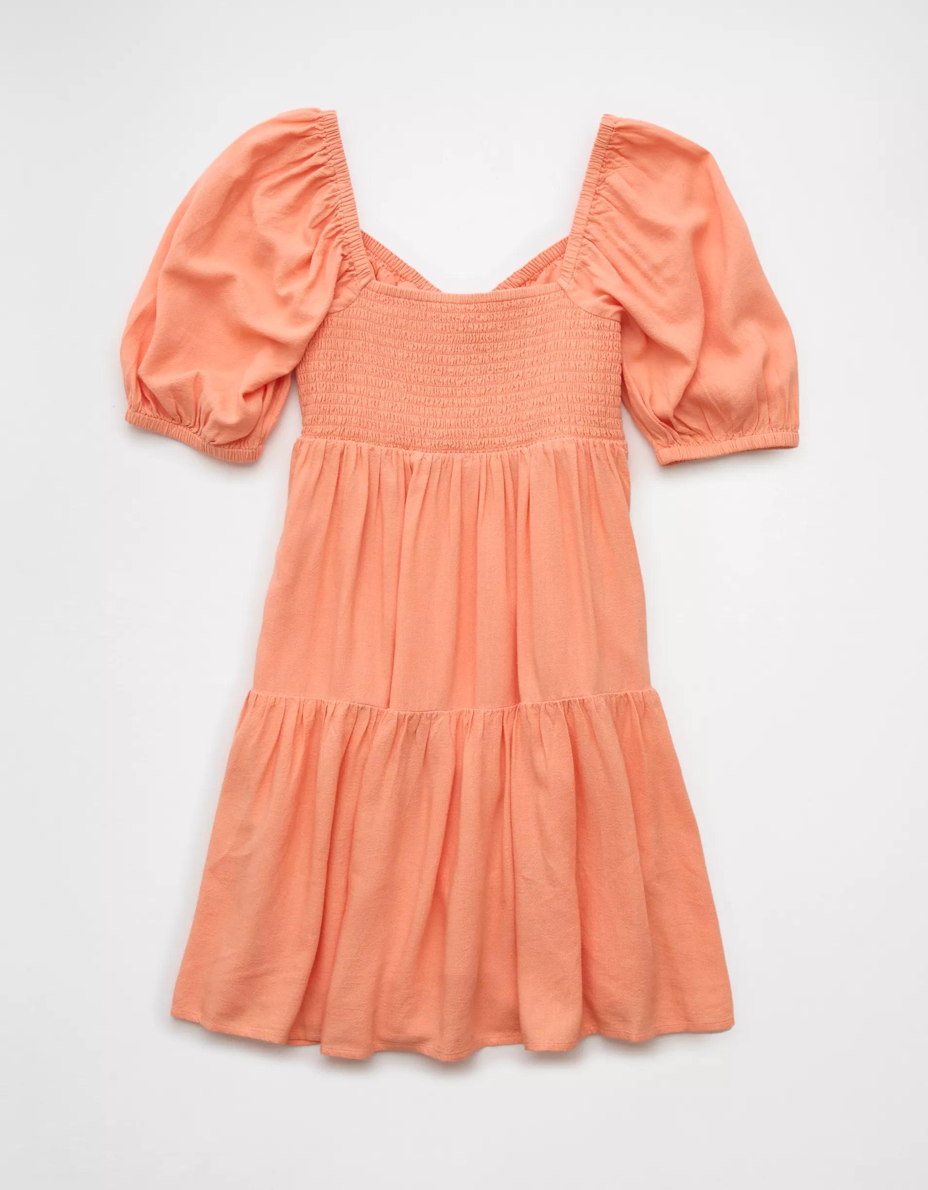 AE Puff Sleeve Babydoll Dress Product Image