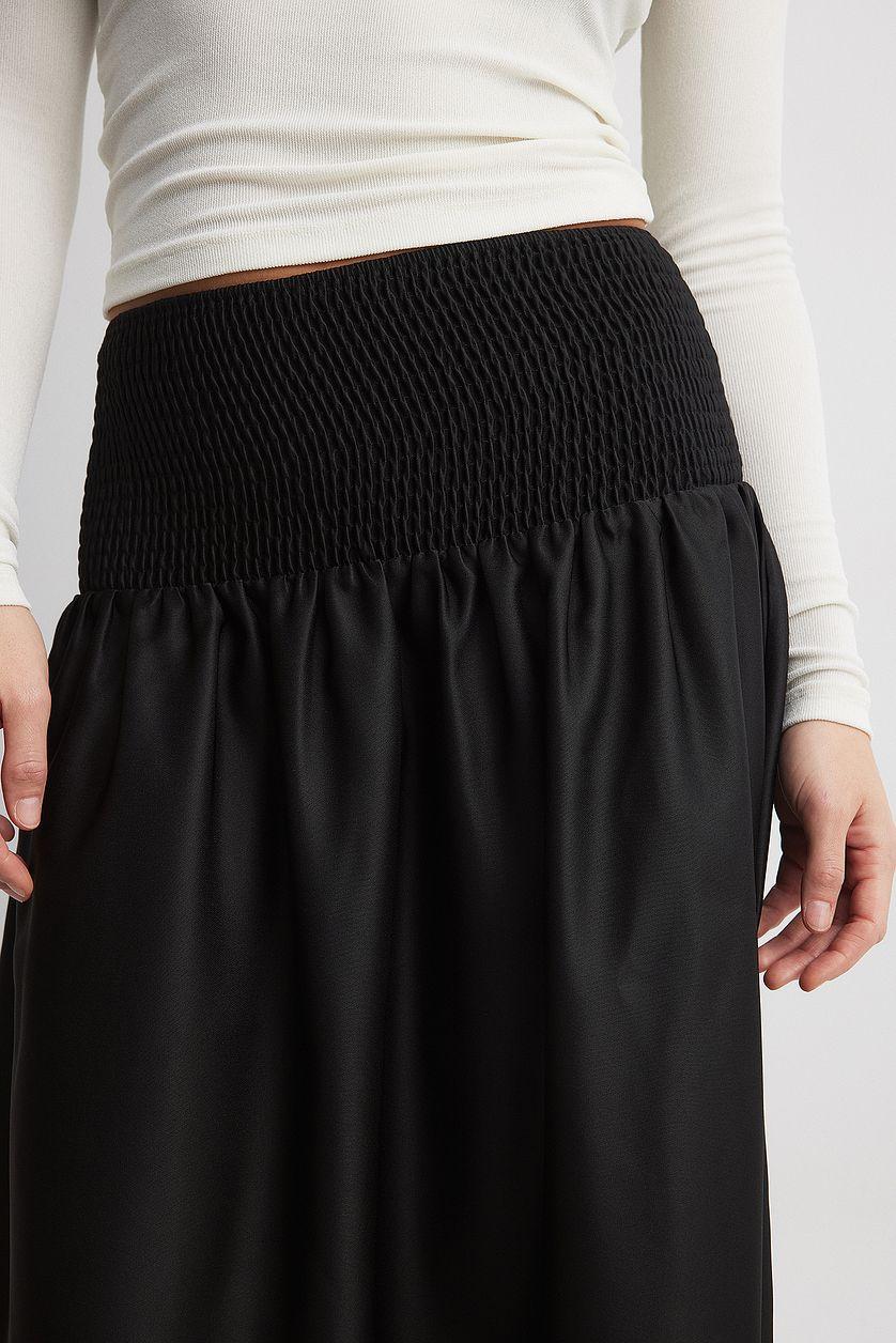 Satin Voluminous Maxi Skirt Product Image