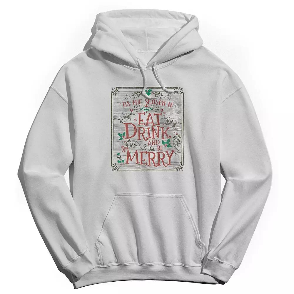 Men's Eat Drink Be Merry Hoodie, Adult Unisex,  Product Image