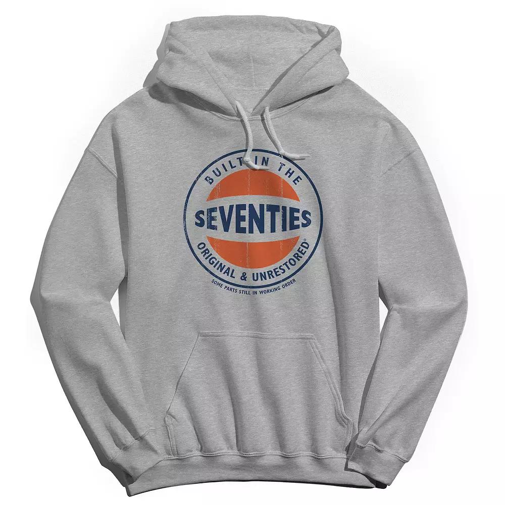 Men's Original & Unrestored Iconic Seventies Graphic Hoodie, Size: Medium, Sport Gray Product Image
