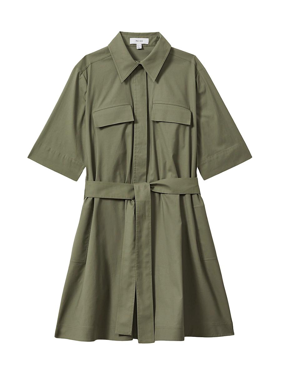 Womens Milly Tie-Waist Mini Shirtdress Product Image