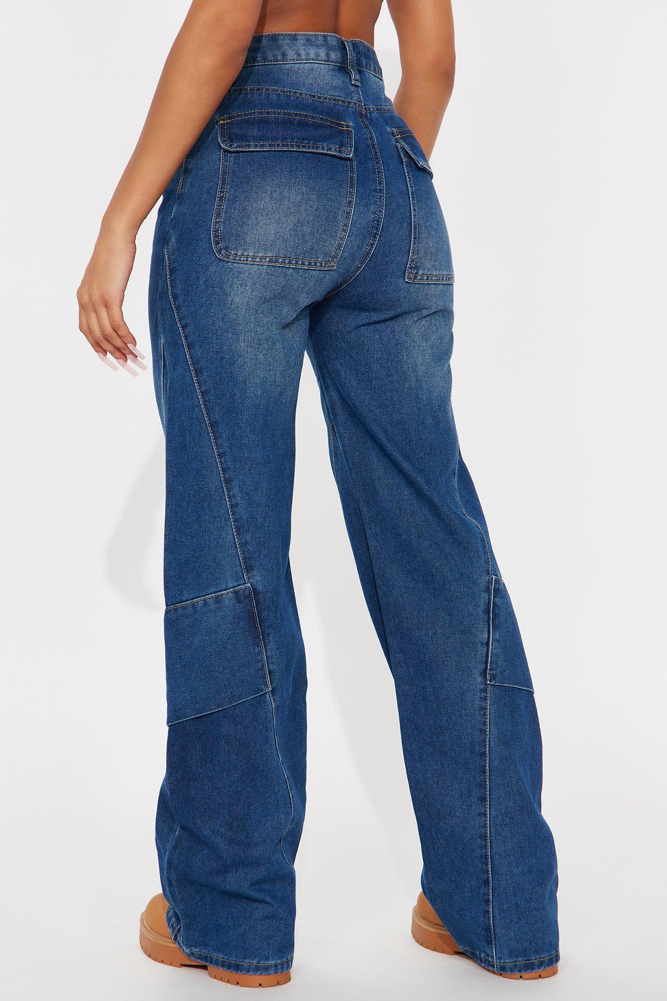 Perfectly Aligned Straight Leg Jeans - Dark Wash Product Image