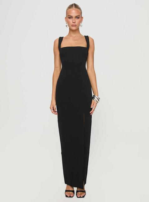 Bombshell Maxi Dress Black Product Image