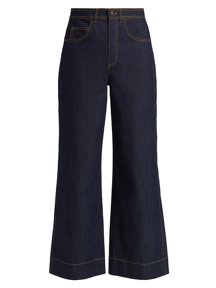 Womens Betsy Stretch-Denim Flare Jeans Product Image
