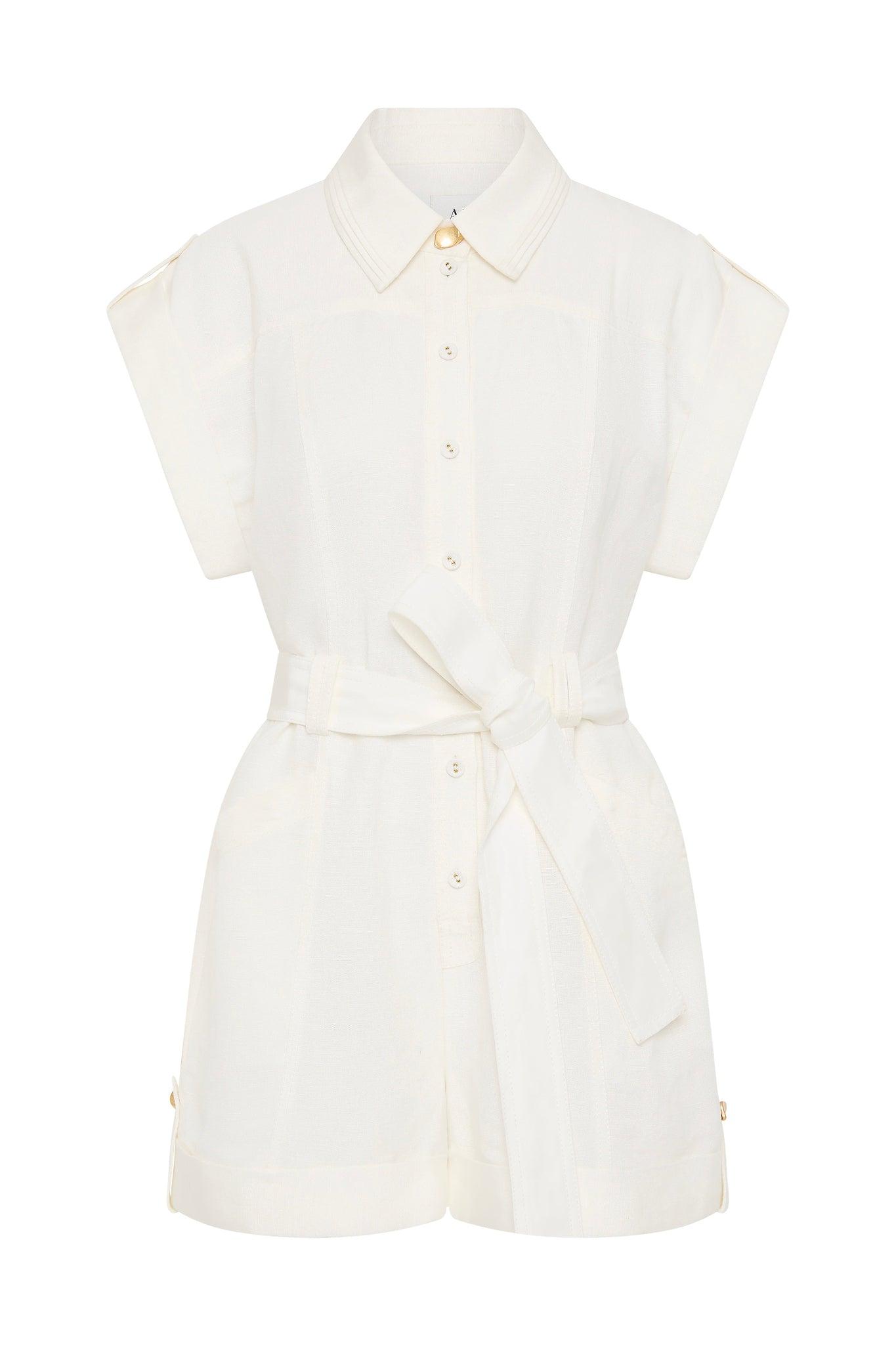 Calista Linen Playsuit Product Image
