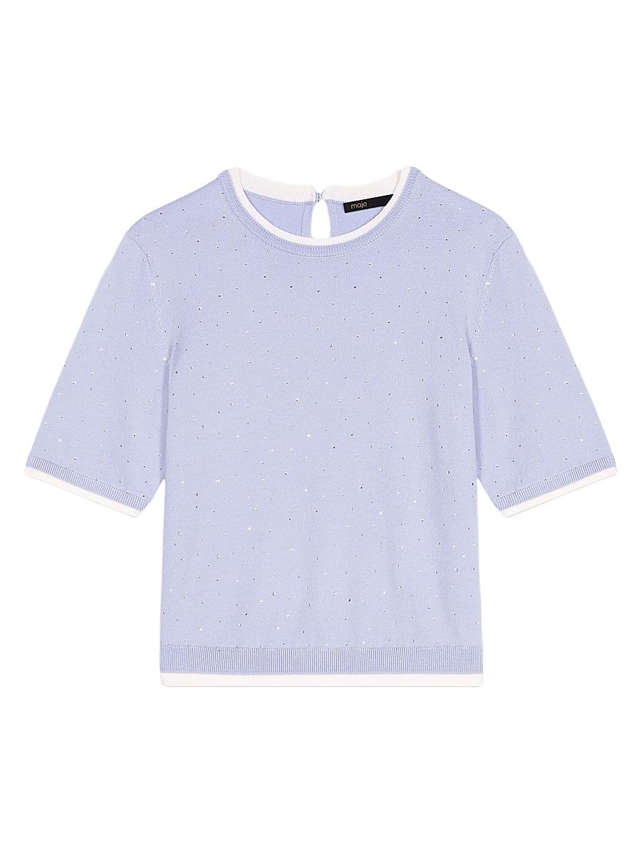 Womens Wool Short-Sleeve Jumper Product Image