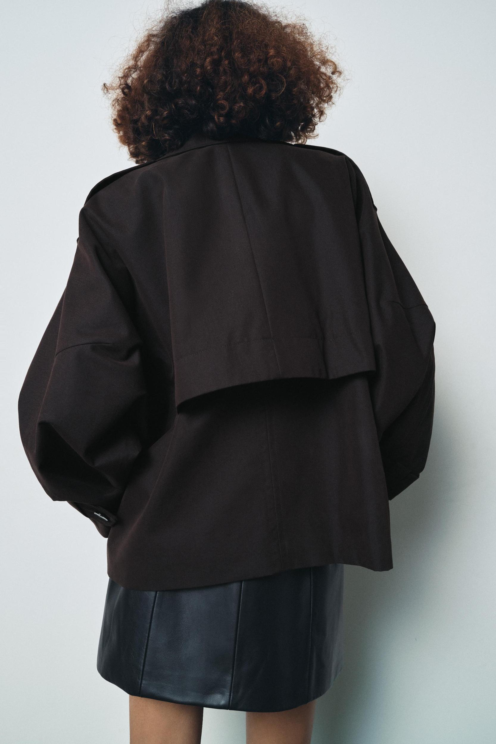 ZW COLLECTION SHORT TRENCH COAT Product Image