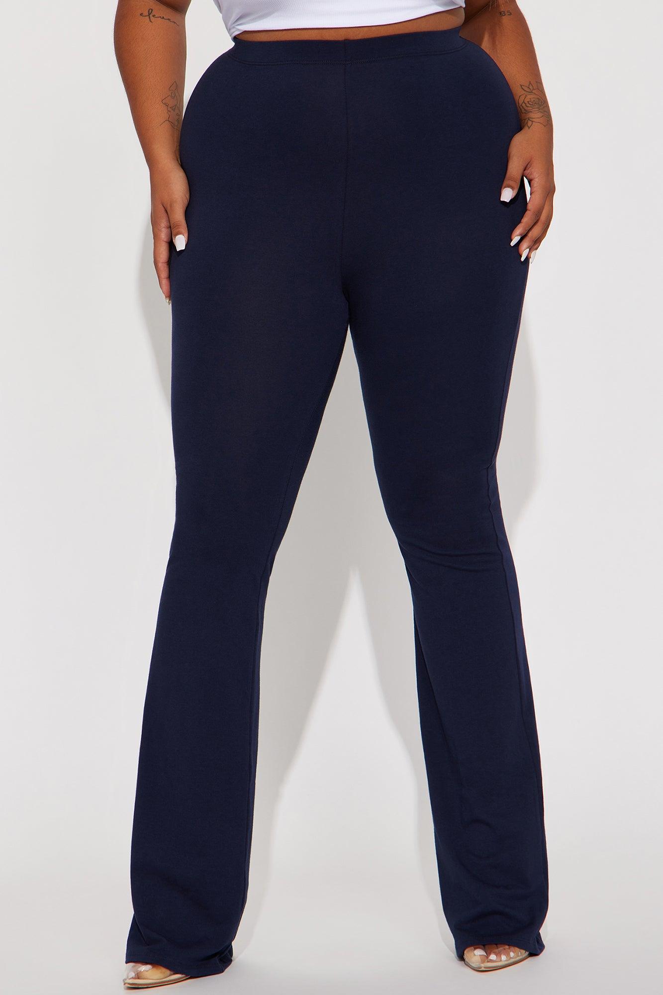Tall Adriana Flare Pant - Navy Product Image