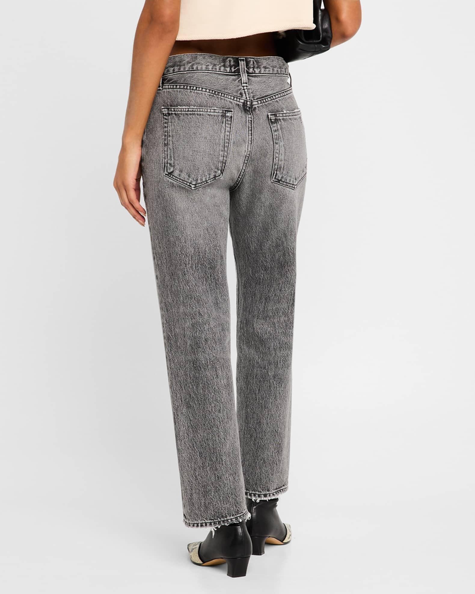 Valen Mid-Rise Vintage Straight Jeans Product Image