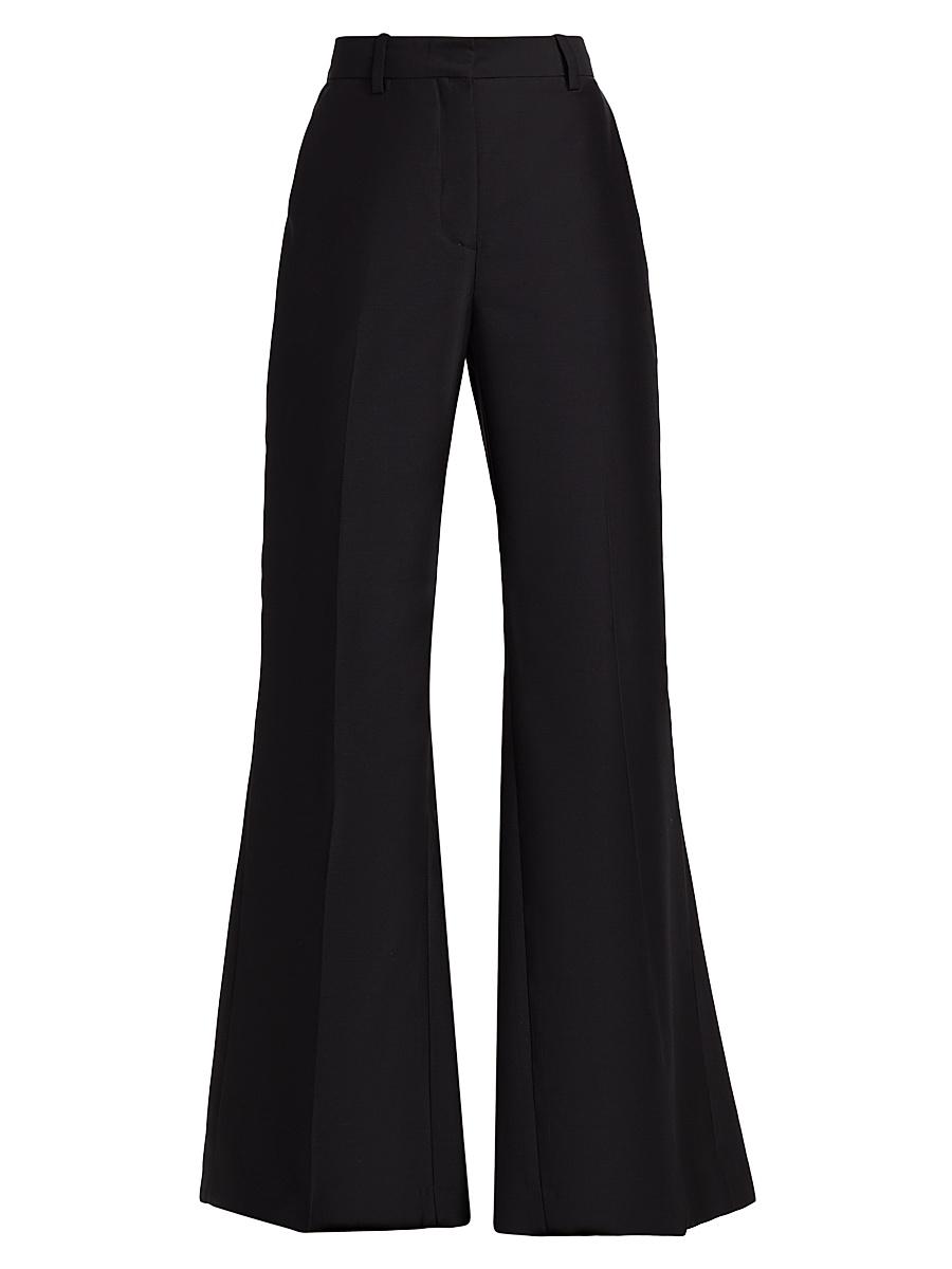 Womens Leyva Wool-Silk Flared Pants Product Image